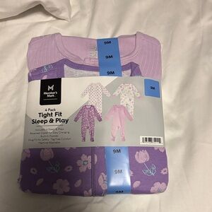 NWT 4 Pack Organic Baby Sleep & Play Set